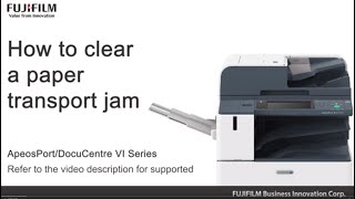 How to clear a paper transport jam [upl. by Kristian]