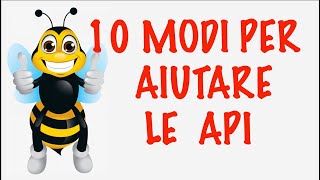 10 MODI PER AIUTARE LE API20 maggio Giornata Mondiale delle api AGENDA 2030 Link con attività [upl. by Anyela]