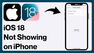 How to FIX iOS 18 Update Not Showing on iPhone  Install iOS 18 on iPhone XXS111213141516 [upl. by Enimajneb]