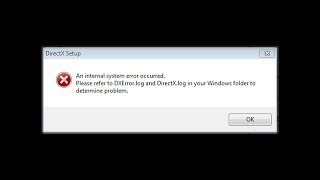 How to Fix DXErrorlog and DirectXlog Installing DirectX problem [upl. by Sybyl]