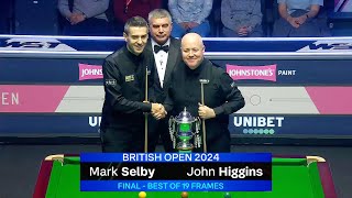 Mark Selby vs John Higgins BRITISH OPEN 2024 FINAL Part I [upl. by Ilime]