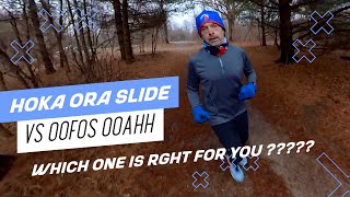 Hoka Ora Recovery vs Oofos Ooahh Slide  Running Intervals [upl. by Jocelin]