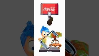 INSIDE OUT 2 Coke Challenge  Joy Vs Anxiety insideout2 shorts [upl. by Malet]