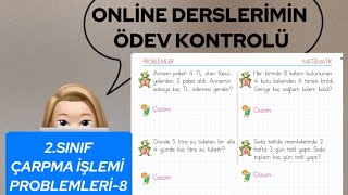 2SINIF ÇARPMA İŞLEMİ PROBLEMLERİ8 çarpma çarpmaproblemleri [upl. by Suillenroc597]