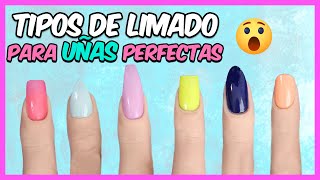 ¿Cómo LIMAR LAS UÑAS CORRECTAMENTE 💚 Tipos de LIMADO 😱  Curso De Uñas 004 [upl. by Raleigh396]