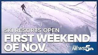 Two more Colorado Ski Resorts to open Saturday [upl. by Jentoft]