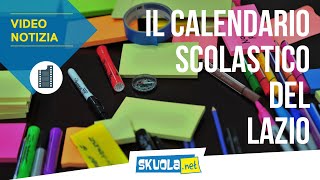 Calendario scolastico Lazio 202021 tutto quello da sapere [upl. by Ellinej811]