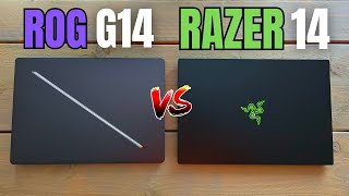 Asus ROG Zephyrus G14 2024 vs RAZER Blade 14  INDEPTH COMPARISON  REVIEW [upl. by Nnylirehs]