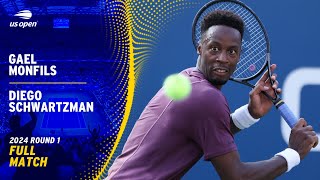 Gael Monfils vs Diego Schwartzman Full Match  2024 US Open Round 1 [upl. by Disharoon711]