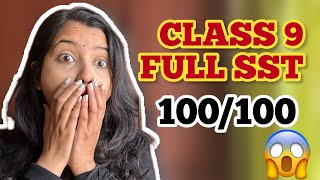 FULL SST Class 9  100 DO OR DIE QUESTIONS History Geography Civics Economics socialscience [upl. by Orling]