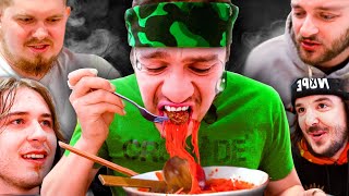 All The Boys EXTREME Ramen Challenge [upl. by Ardnajela717]