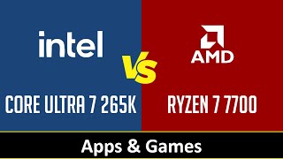 CORE ULTRA 7 265K vs RYZEN 7 7700 [upl. by Arutak]