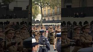 Military March Past at the Remembrance Sunday in London [upl. by Aneliram]