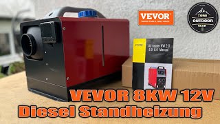 Vevor 12V 8KW China Diesel Standheizung  Diesel Heater vevor heizung heater vanlife camping [upl. by Annaitat]