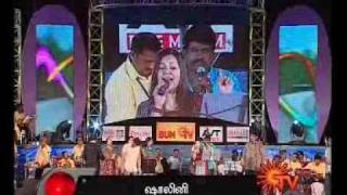 Fefsi Sun Tv Show Krish Performing Adiye Kolluthey Song [upl. by Garihc]