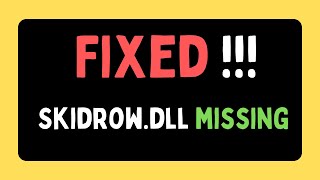 Fix SKIDROW DLL missing or corrupt ENGLISH [upl. by Ierna]