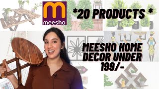 meeshohaul 20 PRODUCTS Mind Blowing Randon HOME DECOR Finds From Meesho Under 199rs [upl. by Assilac942]