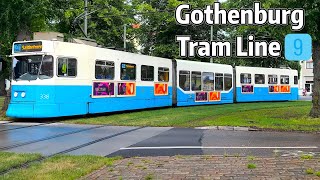 ⁴ᴷ⁶⁰ Exploring Gothenburg Tramways Line 9 [upl. by Marnie26]