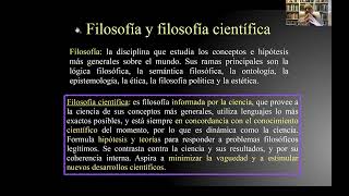 Caracterización de la filosofía científica [upl. by Spada167]