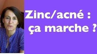 Le zinc vraiment efficace pour lacné [upl. by Dolora152]