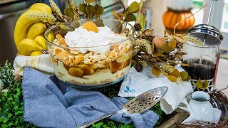 Tiffani Thiessens Banana Pudding with Caramelized Bananas  Home amp Family [upl. by Niu]