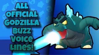 Godzilla Buzz Voice Lines  Brawl Stars [upl. by Vergil]