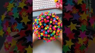 Flower pot crafting and craft video paper chart star competition dining table flower pot [upl. by Anonyw]