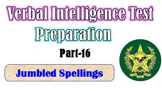 Pass Verbal Intelligence Test Part16 PMA149FMAAFNSAMCPNPAFFMT  Verbal Jumbled Spelling Trick [upl. by Ttekcirc]