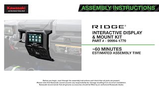 99994 1779 Interactive Display amp Mount Kit  Installation Video [upl. by Mickey]