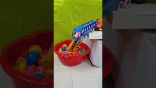 Buses amp Truck Accident bus mini truk oleng bis oleng truk molen buldozer shorts toys [upl. by Nodlew689]