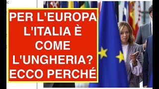 PER LEUROPA LITALIA È COME LUNGHERIA ECCO PERCHÉ [upl. by Anavlys87]