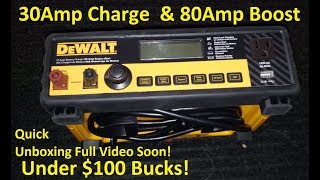 Unboxing DEWALT DXAEC80 30 Amp Bench Battery Charger [upl. by Ahsilif]