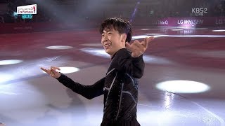 Boyang Jin 20180421 Pyeongchang Figure Star Ice Show  Spiderman Theme [upl. by Ahsikit]