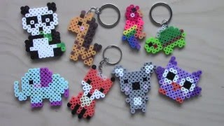 Easy Perler Bead Animal Keychains amp Magnets 1 [upl. by Alekahs185]