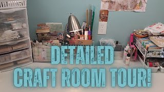 Detailed Craft Room Tour [upl. by Latreece]