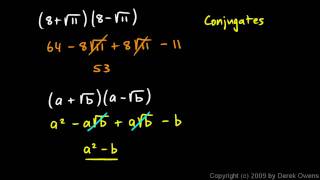 Algebra 1 119b  Conjugates [upl. by Harret58]