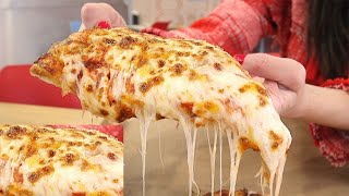 Cheese Pizza 피자 맛집 kerrville texas mouth sounds [upl. by Maro]