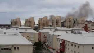 Fire at sunborn floating hotel Gibraltar pt1 [upl. by Whang]