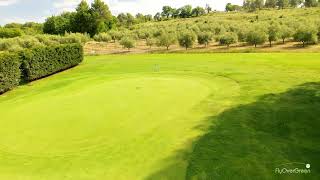 Golf du Luberon  drone aerial video  Pierrevert  Hole11 [upl. by Olyhs24]