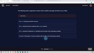 Codecademy Walkthrough  Learn HTML  HTML Document Standards Quiz  Tutorial  4 [upl. by Bodkin]