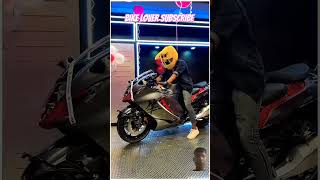 Bike lovers subscribe New Hayabusa 💥Delivery 😍……bunnyhelmet mrcrazy superbikeshortviralvideo [upl. by Elston]