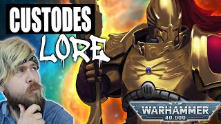 Adeptus Custodes Deep Dive The ULTIMATE Warriors  Warhammer 40k Lore [upl. by Jennee]