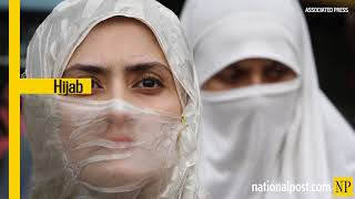 NP Explainer Difference between the hijab niqab amp burka [upl. by Jens]