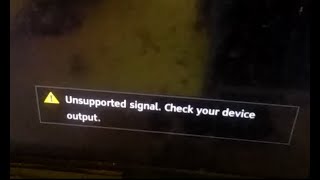 Unsupported signal Check your device output sony bravia tv [upl. by Durware]