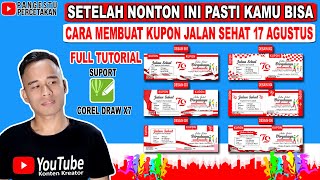 CARA MEMBUAT KUPON JALAN SEHAT  TUTORIAL MEMBUAT KUPON  PANGESTU PERCETAKAN [upl. by Bettencourt9]