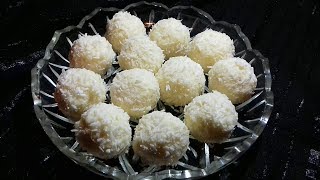 Raffaello Recipe  রাফাএলো চকলেট  Homemade Raffaello Coconut Balls  Coconut Truffles [upl. by Eadas704]