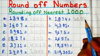 Rounding off Numbers to nearest 10 100 and 1000 [upl. by Lorette]