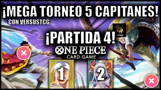 PARTIDA 4 TORNEO CINCO CAPITANES vs VERSUS  DECK PROFILE YELLOW ENEL OP06  ONE PIECE CG en Español [upl. by Latini]