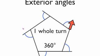 Angles in polygons exterior angles [upl. by Arikal]