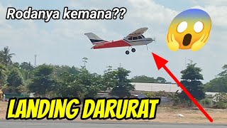 🔴 TERBANG PESAWAT RC CESSNA 182 DI SIRKUIT BOYOLALI ENDINGNYA LANDING DARURAT RODA DEPAN LEPAS 😱❗ [upl. by Jdavie]